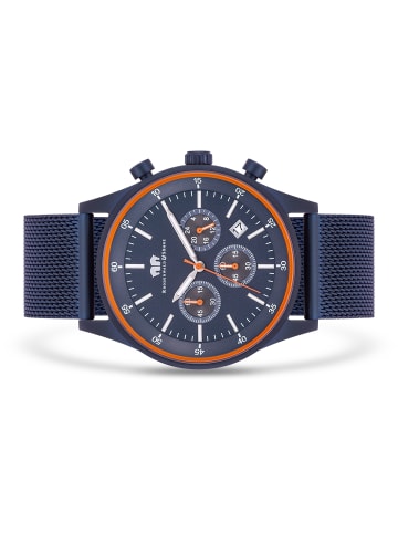 Rhodenwald & Söhne Herren Chronograph blau Edelstahl blau in blau