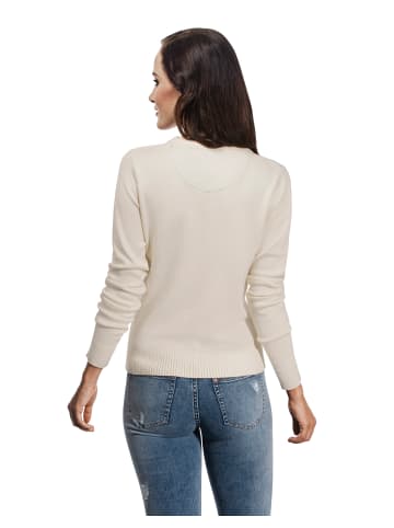 Vincenzo Boretti Pullover gerader Schnitt in ecru