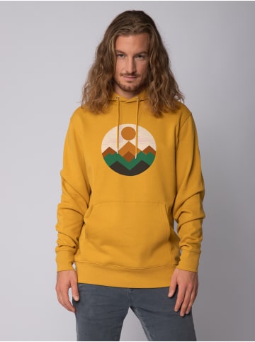 wat? Apparel Sweatshirt Geometric Landscape 2 in Ochre