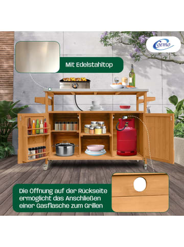 Coemo Servierwagen James Kücheninsel/-wagen in Braun
