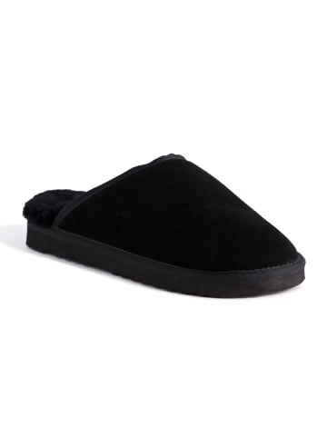 Aus Wooli Slipper Manly in Black