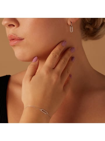 Lucardi 925 Silber Ohrringe  Oval