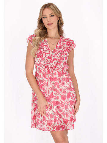 faina Women Dress in pink white