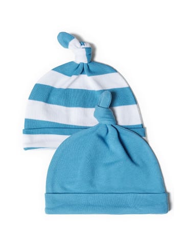 Minoti 2er-Set: Beanies bold 7 in petrol