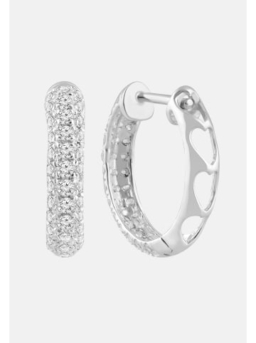 Ethische Diamanten Ohrringe aus 375 Weißgold mit Lab Grown Diamant