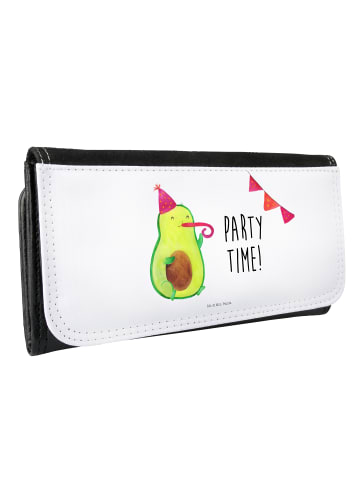 Mr. & Mrs. Panda Geldbörse Avocado Party Zeit mit Spruch in Weiß