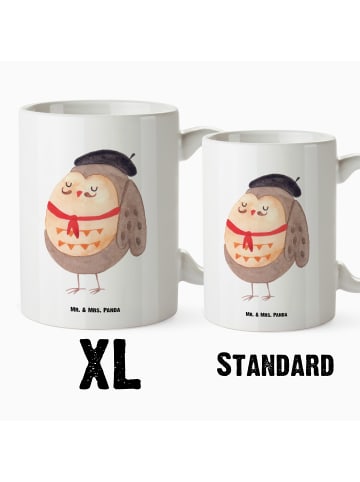 Mr. & Mrs. Panda JumboTasse Eule Frankreich ohne Spruch in Weiß