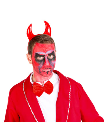 tectake Muskelshirt mit aufgenähter Fliege, rot