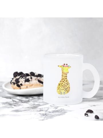 Mr. & Mrs. Panda Teetasse Giraffe Blumenkranz ohne Spruch in Transparent