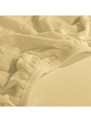 Erwin Müller Frottee Spannbettlaken Erding in hellgelb