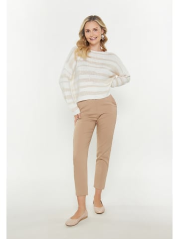 Usha Women Sweater in cream multicolor