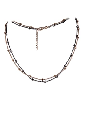 SilberDream 925 Silber, vergoldet (Gelbgold 333) Damen Ketten Kugeln  ca. 42cm + 3cm