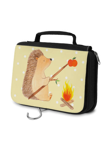 Mr. & Mrs. Panda Make-Up Tasche Igel Grillen ohne Spruch in Gelb Pastell