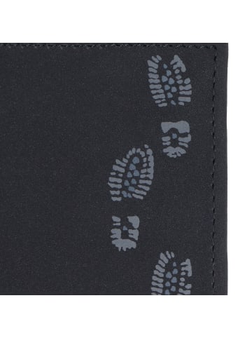 oxmox New Cryptan Geldbörse RFID Schutz 13 cm schwarz-footsteps grey