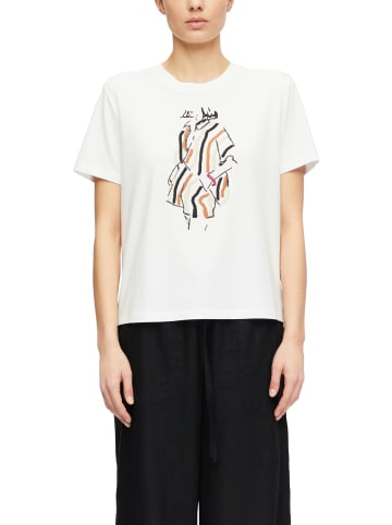 comma Shirt in weiß mehrfarbig