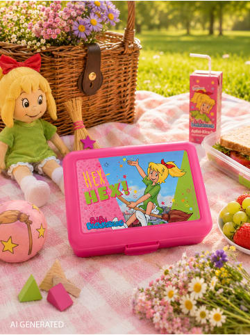 Bibi Blocksberg Bibi Blocksberg Brotdose Hex Hex! Lunchbox Butterbrotdose Trennwand in pink