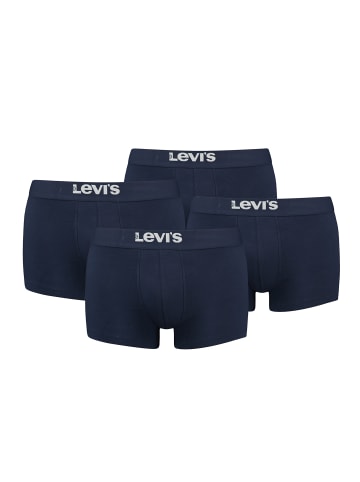 Levi´s Boxershorts LEVIS MEN SOLID BASIC TRUNK ORGANIC CO 4er Pack in Navy