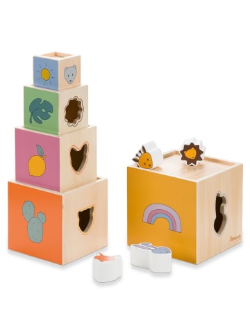Hauck Holz Stapelturm mit Formen - Stack N in bunt