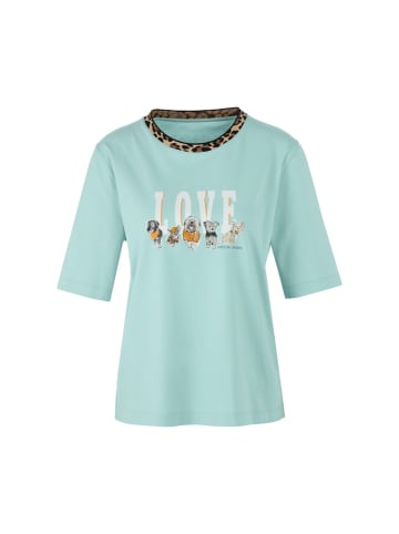 MARC CAIN Love-Print T-Shirt – Rethink Together in Grün