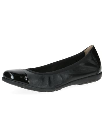 Caprice Ballerina in BLACK NAP/PAT.