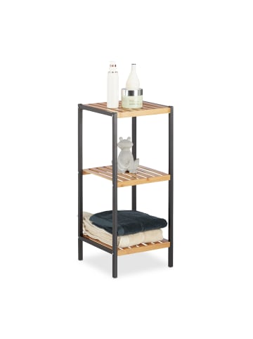relaxdays Regal in Natur - (B)30 x (H)70 x (T)30 cm