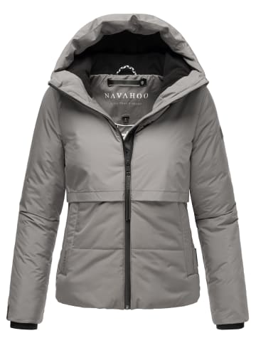 Navahoo Steppjacke Liebesküken XIV in Grey