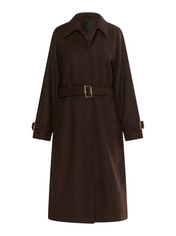 DreiMaster Damen Übergangsmantel Aus Wollgemisch in Braun