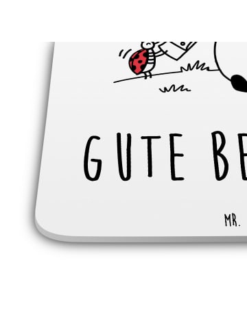 Mr. & Mrs. Panda Bierfilz Panda Gute Besserung mit Spruch in Weiß