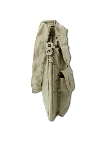 Bag Street Umhängetasche Nylon beige ca. 31cm