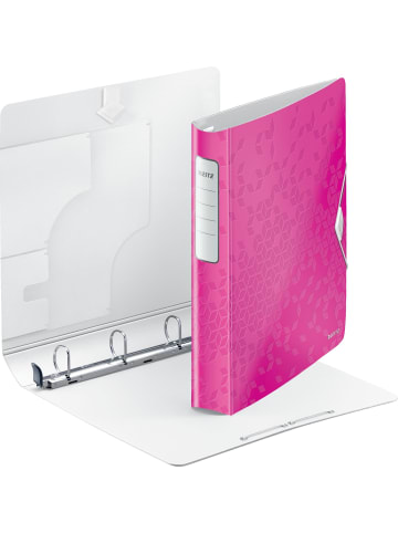 Leitz Ringbuch Active Wow A4 4 Ringe 30mm pink metallic