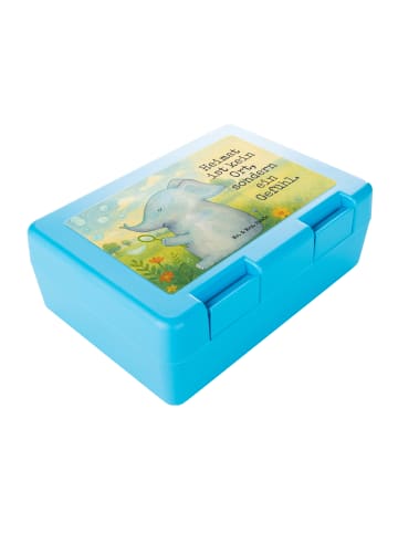 Mr. & Mrs. Panda Bentobox Elefant Seifenblasen Design mit Spruch in Weiß