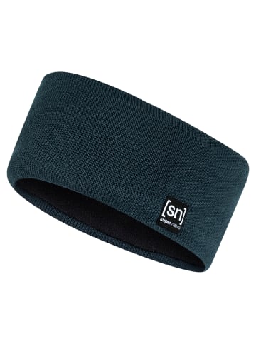 super.natural Merino Stirnband in blau