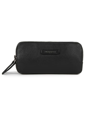 Piquadro Modus Special Handgelenktasche Leder 20 cm in black