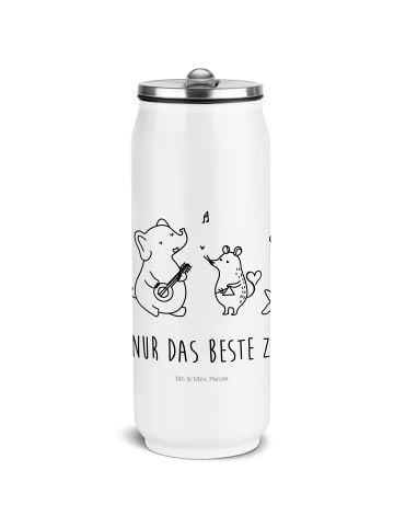 Mr. & Mrs. Panda Thermoflasche Big Einheit mit Spruch in Weiß