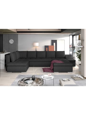 MF Design Gio Recamiere Rechts in Anthrazit -  (L) 190 x (B) 351 x (H) 82 cm