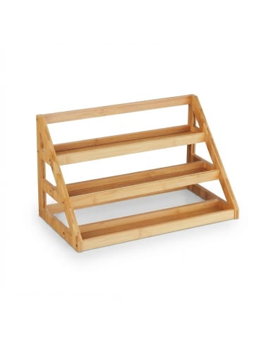 relaxdays Gewürzregal in Natur - (B)39,5 x (H)23,5 x (T)21,5 cm