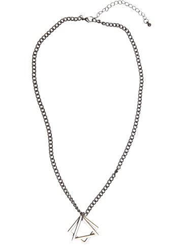 Urban Classics Urban Classics Unisex Mercury Layering Necklace in gunmetal