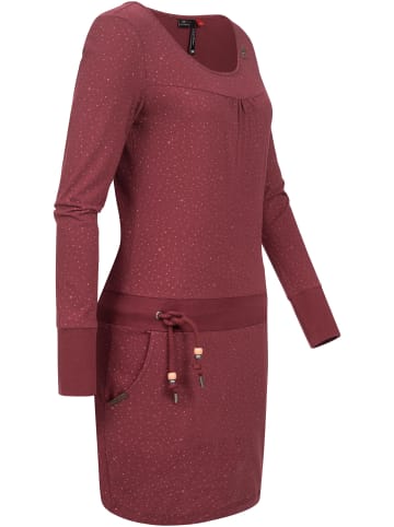 ragwear Druckkleid Penelope Print Intl. in Wine Red22