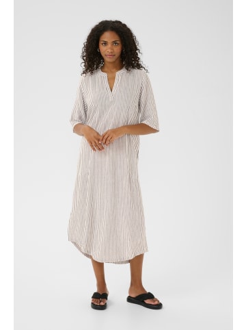 Kaffe Kleid KAmilia Relaxed fit in Chalk/Fudge Stripe