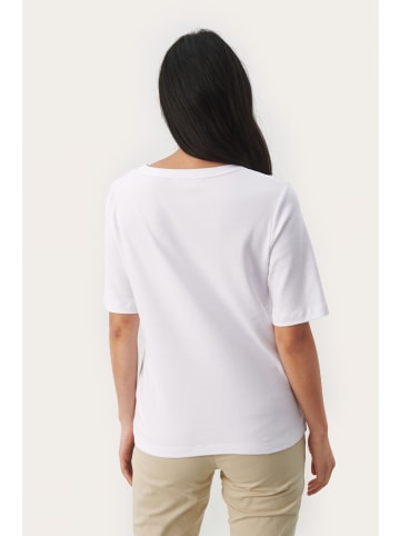 PART TWO T-Shirt kurzarm RatansaPW Gerade Passform in Bright White