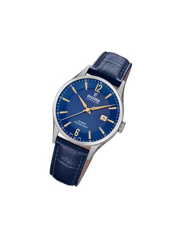 Festina Analog-Armbanduhr Festina Swiss Made blau groß (ca. 40mm)