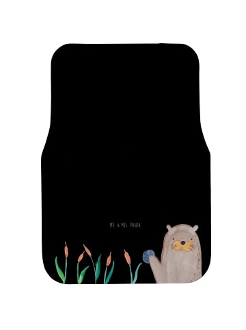 Mr. & Mrs. Panda Automatte Otter Stein ohne Spruch in Schwarz