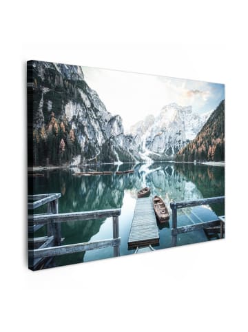 MuchoWow Leinwand bilder Bergsee (BxH)