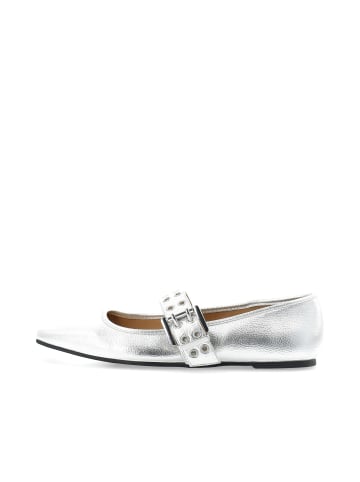 Bianco Mary Jane Schuhe in Silver