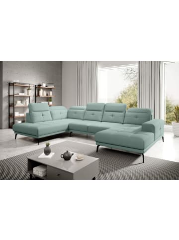 MF Design Brita Recamiere Links in Grün -  (L) 205 x (B) 350 x (H) 107 cm