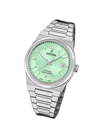 Festina Analog-Armbanduhr Festina Swiss Made silber mittel (ca. 35mm)