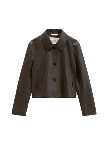 Marc O'Polo Lederjacke fitted in Burnt Coffee
