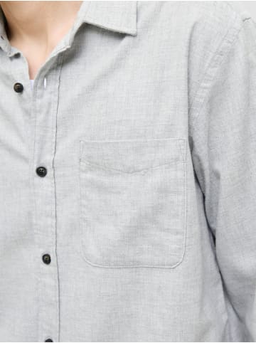 Jack & Jones Hemd mit Rundhalsausschnitt aus Baumwolle in Grau-2