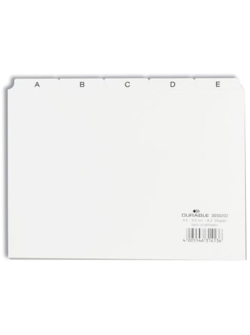Durable Leitregister A-Z A5quer PP 25-teilig weiß