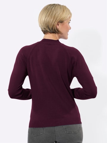 WITT WEIDEN Stehkragen-Pullover in burgund
